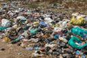 Household rubbish discarded by the roadside in Juba, South Sudan. Photo by Laurence Speight.