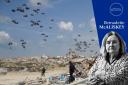 Humanitarian aid is airdropped over Gaza City, Gaza Strip to Palestinians on March 25. Image: AP Photo.