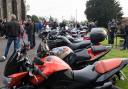 A small part of the large gathering for the annual Bikers' Memorial. Photo by Brian MacNamee.