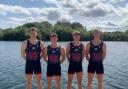Odhran Donaghy (second, left) and the GB Coxless Fours crew who will compete at the Europeand U23 Championships.