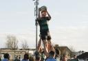 Valley's Tommi COulter secures the lineout for the visitors.