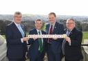 AERA Committee chair Tom Elliott; DAERA Minister Andrew Muir; UFU President David Brown, and AERA committee Deputy Chair Declan McAleer pictured at Stormont on NI Farm Family Day.