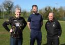 St Aidan's football coaches Dom Corrigan, Richie O'Callaghan and Pat McTeggart