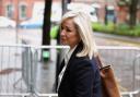 First Minister of Northern Ireland Michelle O'Neill arriving at the Clayton Hotel in Belfast to give evidence to the UK Covid-19 inquiry hearing.