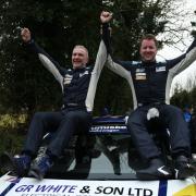 Overall winners Alastair Fisher and Gordon Noble.