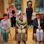bacl L to R Ita McQuade and Carmel McDermott. Front L to R Rose McNally, the overall winner Kitty Loughran and lady captain Bernie.