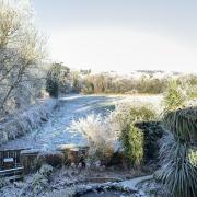 A frosty scene in December.