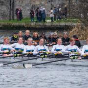 Portora Boat Club ladies in action in the Masters' Catgeory.