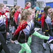 Young Irish Dancers take to the stage in Enniskillen.