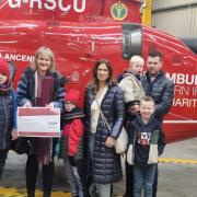 Members of the Robinson, Duncan, Irvine and Bolton families were delighted to visit the Air Ambulance Northern Ireland Head Office in Lisburn recently to present a cheque for £6,194, the proceeds from a tractor run/vintage car/Pride of Joy event