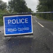 Road closed following crash. File photo.