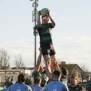 Valley's Tommi COulter secures the lineout for the visitors.