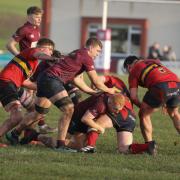 Neil Rutledge and Andy Dane stop a Ballyclare attack.