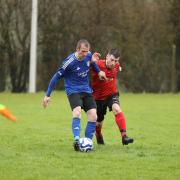 Kesh player/manager Ryan Campbell netted a hat-trick for his side against Castlederg United.