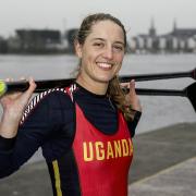 Kathleen Noble, Olympic Rower, Uganda who was in Fermanagh where she has family connections and is preparing for the Olympics in Paris this summer.