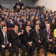 St.Kevins College, Lisnaskea who hosted a visit from The Mayor of Huangshi.