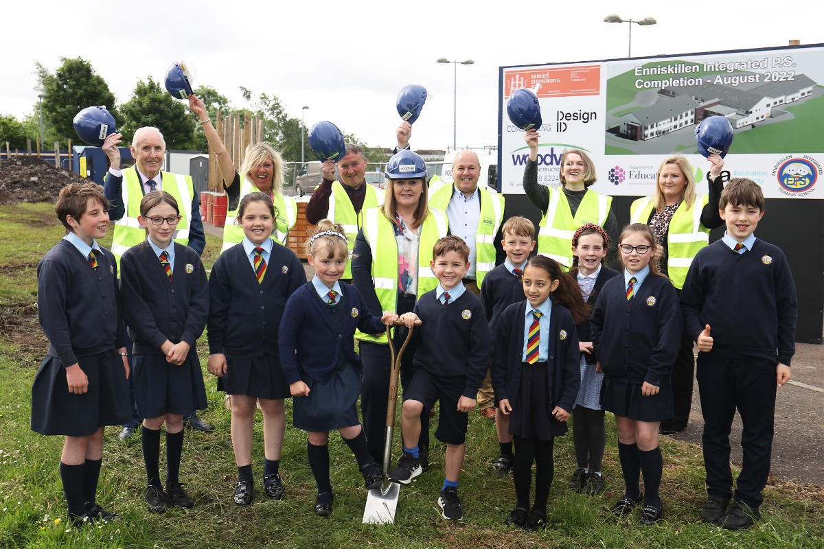 Enniskillen Integrated Primary School: First sod cut in new extension