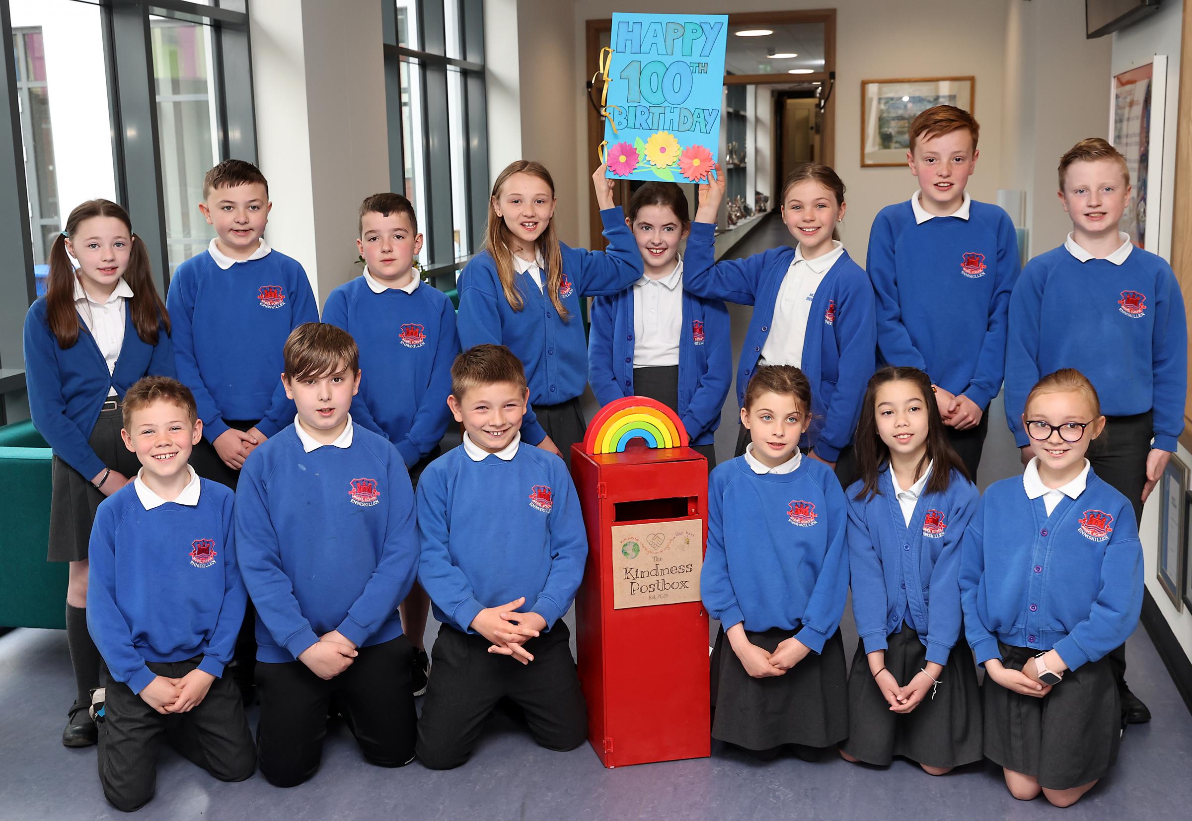 Kindness Post Box helps build relationships between Model School and County Care Home