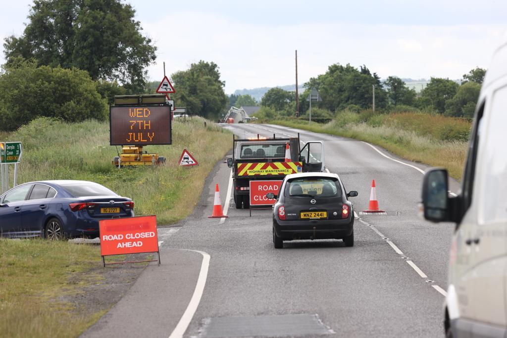 Fermanagh road closed with diversion in place
