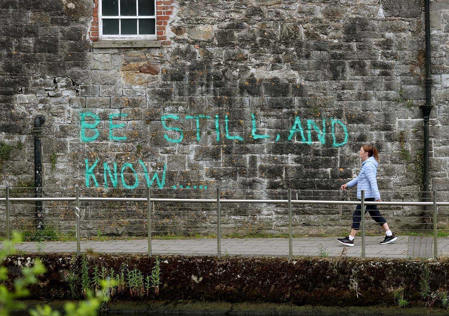 Overnight graffiti at Enniskillen Castle