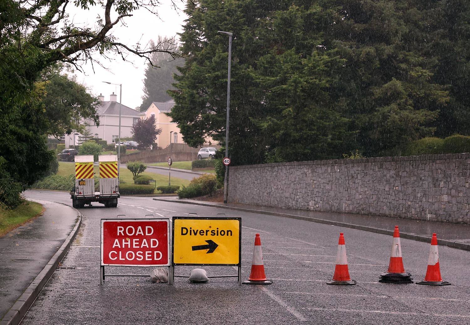 Main road in Enniskillen closed