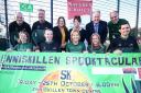 Pictured at the launch of The Enniskillen Spooktacular are back from left, Stephen Clawson, Enniskillen Running Club; Gordon McKenzie, ERC; Kerri McCawnny, Pats Bar, Sponsors; Nuala Lilley, Natures Choice, Sponsors; Dessie Elton, ERC and Pat McCaffrey,