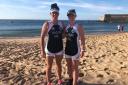 Dineka Maguire and Niamh Doogan at the World Offshore Championships at Oeiras Portugal.