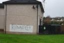Threatening graffiti appeared in the Newell Road area of Dungannon