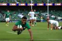 Robert Baloucoune scored a try for Ireland in 2021