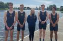 The Enniskillen Royal Boat Club’s  MJ16 4X+ for this weekend’s Championships: Jacob Halliday, Joshua Coalter, Cox Katelyn Fee, Rory Keogh, and Oliver Khew.