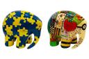 Elmer designs by two local primary schools.