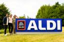 Julie Ashfield, Managing Director of Buying at Aldi, with Anita Rani and Chris Bavin (Aldi)