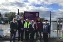 John News (the Council's Director of Environment and Place); Councillor Paul Robinson; Sinead McEvoy (the Council's Head of Waste Management); the Chair of the Council, Councillor Barry McElduff; Councillor Eamon Keenan and Councillor Thomas O'Reilly.