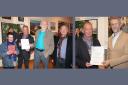 Winners of awards sponsored by Fermanagh galleries at the Annual Royal Ulster Academy (RUA) exhibition.