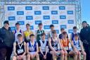 Harry McKenzie (Back row, fourth from left) was ninth in Ireland in the U15 Boys race.
