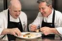 Stephen Holland (left) takes up culinary reins from Noel McMeel at the Lough Erne Resort.