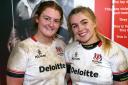 Sophie Barrett and India Daley who played for Ulster v Connacht in The Vodafone interprovincial Championship on Saturday at The Kingspan Stadium, Belfast.