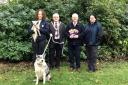 Pictured left to right: Lynn Millar (FODC Enforcement Officer - Dog Control); Councillor Barry McElduff (Chair of Fermanagh and Omagh District Council); Clement Kennedy (FPDC Principal Officer - Animal Welfare and Dogs); and Veronica Gamble (FODC