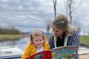 Rachel Clarke and her daughter, Sofia (5), reading a book together.