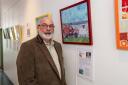 Davie McElhinney, Trustee and Member of Dementia NI, displayed his quilt at the Real Lives: The Art Of Living With Dementia exhibition.
