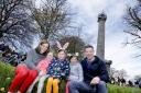 Eimear, Aideen, Hannah, Aoife and Barry Donnelly enjoying Easter festivities at Forthill Park, Enniskillen last year.