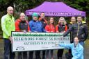 Pictured at the launch of this years Seskinore Forest 5k are Race Committee members - Seamus McAlinney, Ivor Russell, William Howard, Alison Ritchie, BJ Toal and Laura Fitzpatrick. Along with 2022 Winners Adrian Scullion and Grainne O'Hagan (both