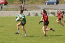 Courteney Murphy on the break for Fermanagh against Down in Tempo.