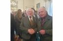 President of Ireland, Michael D. Higgins with Jim Quinn, Secretary of Fermanagh Council of Trade Unions.