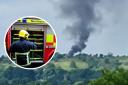 Black smoke seen for miles as firefighters tackle house fire in Fermanagh