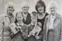 Schoolchildren Grace Wallace of Florencecourt Primary School and Brian Corrigan, St. Mary's Primary School, Killesher, winners of the story writing competition, organised in memory of the late George Sheridan, and supported by the proceeds of his