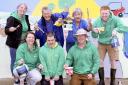 Members of Annagh Social Farm who were invided to show off their painting skills at Fermanagh Fun Farm. The are front from left, Jennifer Bullock ASF; James and Simon Bullock, ASF. Back from left, Lisa Kiernan, ASF; Helen Dickinson, FFF; Trisha Stewart,