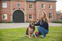 Melissa Moorhead and her dog Milo at the Dog Academy.