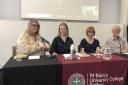 Alternative Protestants at the Feile discussion: Rev Karen Sethuraman, Claire Mitchell and Linda Ervine.