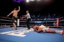 Zhilei Zhang knocked out Joe Joyce in the third round in London (Steven Paston/PA)